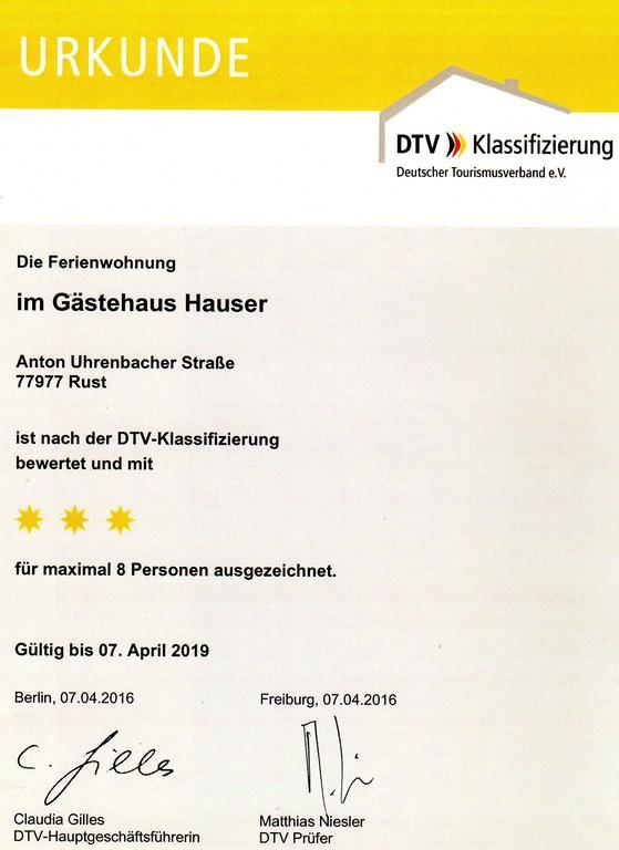 Gaestehaus Hauser Rust Luaran gambar